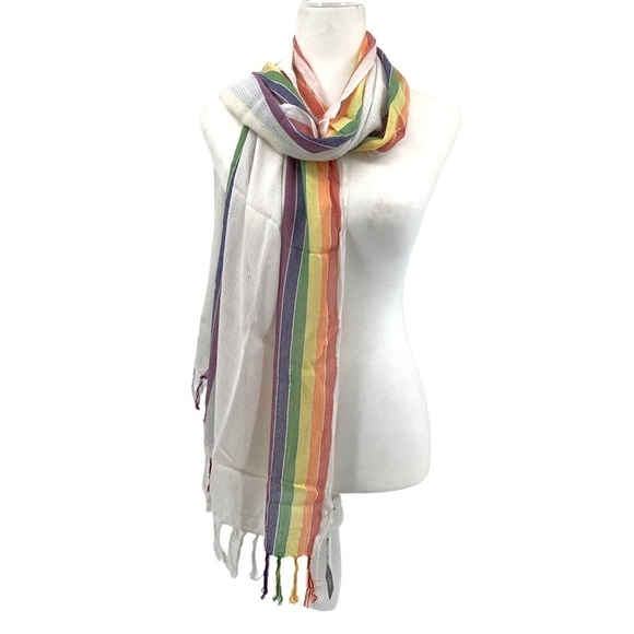 NWT INC International Concepts Rainbow Scarf One Size - Picture 1 of 12